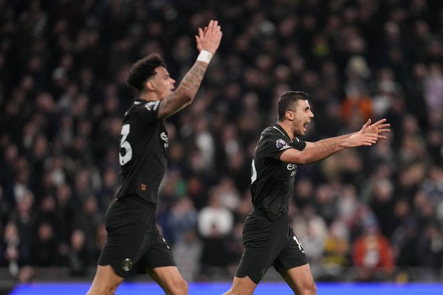 Rodri of Manchester City during the Premier League match Tottenham Hotspur vs Manchester City at Tottenham Hotspur Stadium, London, United Kingdom, 1st February 2026

(Photo by Harvey Murphy/News Images)