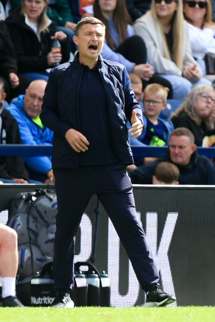 Preston North End manager Paul Heckingbottom shouts instructions to his players during the Sky Bet Championship match Preston North End vs Blackburn Rovers at Deepdale, Preston, United Kingdom on 05 September 2026

(Photo by Jorge Horsted/News Images)