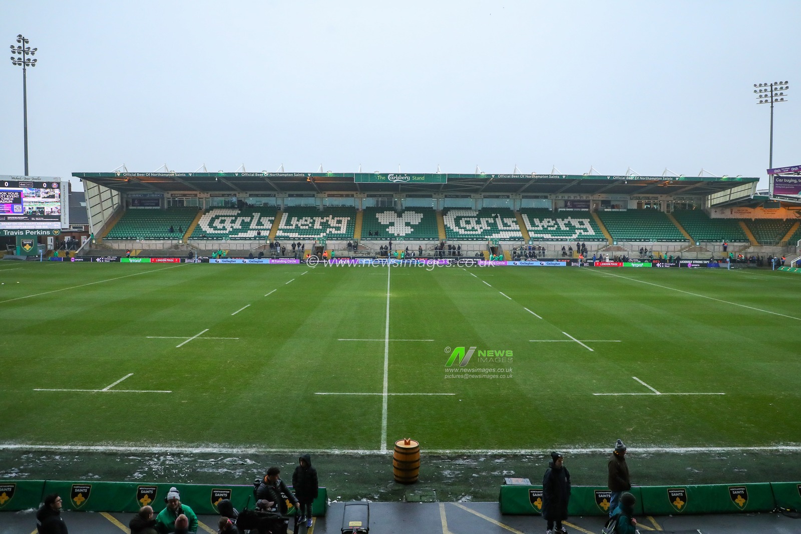 A general view of Cinch Stadium at Franklin's Gardens, Home of Northampton Saints ahead of the Gallagher Premiership match Northampton Saints vs Bath Rugby at Cinch Stadium at Franklin's Gardens, Northampton, United Kingdom, 5th January 2025

(Photo by Izzy Poles/News Images)