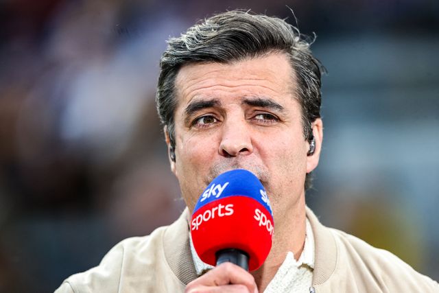 Sky Sports Rugby League presenter Brian Carney during the Betfred Super League round 10 match Leeds Rhinos vs Wakefield Trinity at AMT Headingley Stadium, Leeds, United Kingdom on 01 May 2026

(Photo by Alfie Cosgrove/News Images)