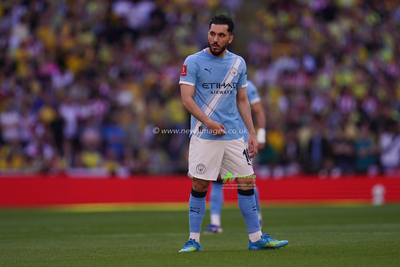 Rayan Cherki of Manchester City during the Emirates FA Cup Semi-Final match Manchester City vs Southampton at Wembley Stadium, London, United Kingdom on 25 April 2026

(Photo by Harvey Murphy/News Images)
