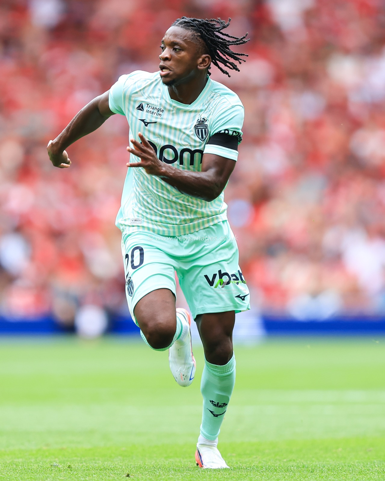 Flavio Nazinho of Monaco during the pre-season friendly match Liverpool vs Monaco at Anfield, Liverpool, United Kingdom on 09 August 2026

(Photo by Jorge Horsted/News Images)