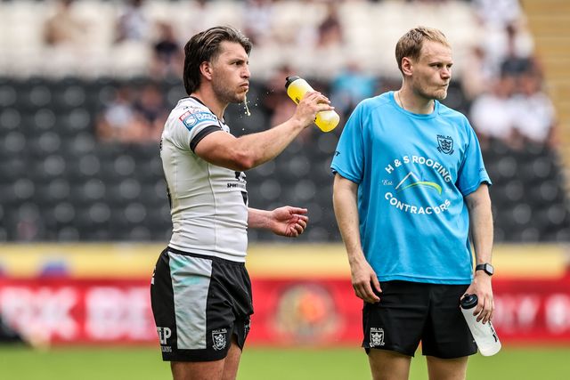 Tom Briscoe of Hull FC during the Betfred Super League round 16 match Hull FC vs Wigan Warriors at MKM Stadium, Hull, United Kingdom on 27 June 2026

(Photo by Alfie Cosgrove/News Images)