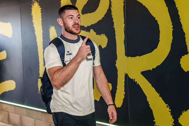 Danny Walker of Warrington Wolves arrives during the Betfred Super League round 12 match Warrington Wolves vs Bradford Bulls at The Halliwell Jones Stadium, Warrington, United Kingdom on 24 May 2026

(Photo by Alfie Cosgrove/News Images)