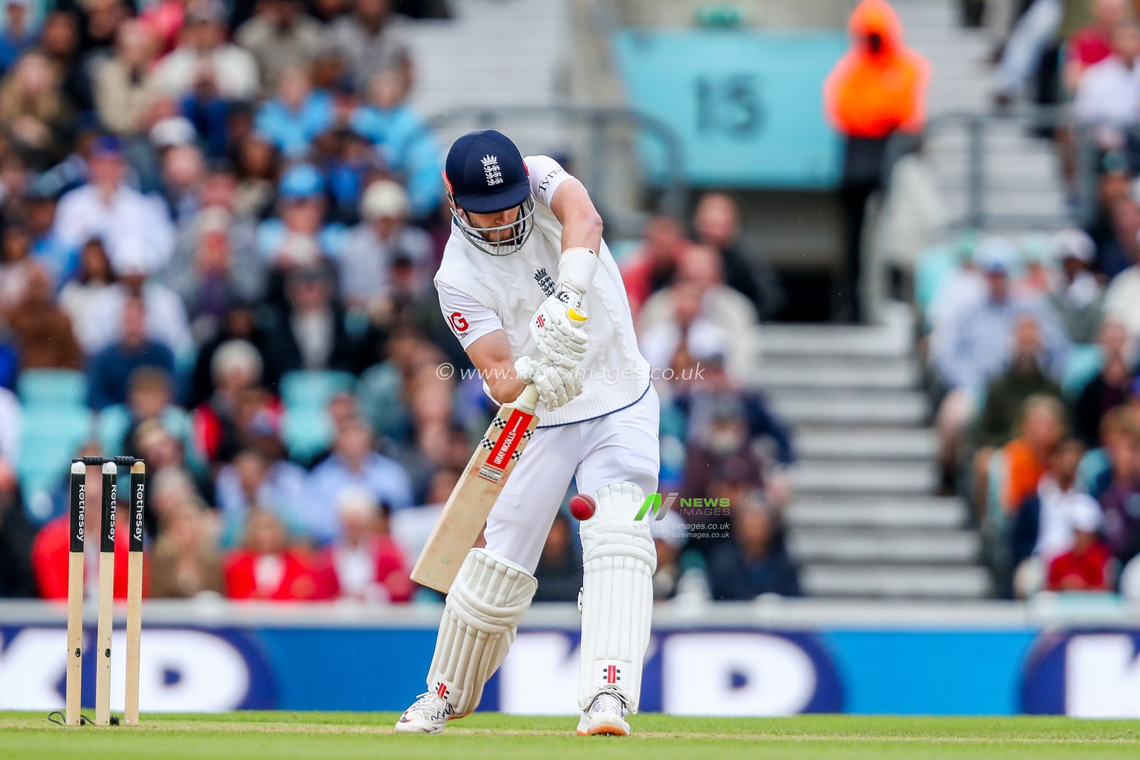 Gus Atkinson of England bats during the 5th Rothesay Test Match day 5 England v India at The Kia Oval, London, United Kingdom, 4th August 2025

(Photo by Izzy Poles/News Images)
