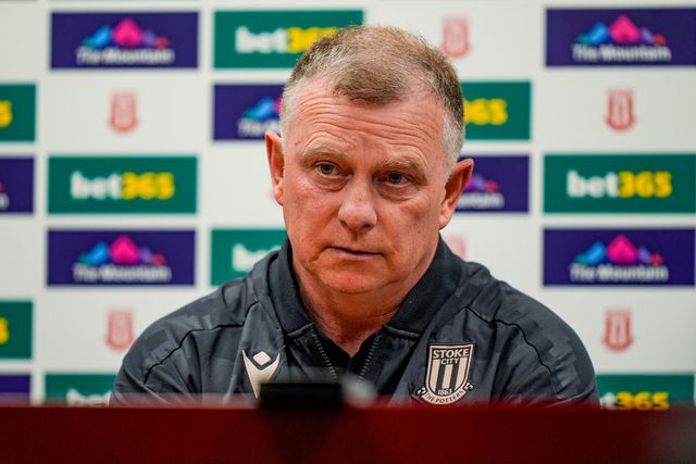 Mark Robins manager of Stoke City in the manager post match press conference during the Sky Bet Championship match Stoke City vs Blackburn Rovers at Bet365 Stadium, Stoke On Trent, United Kingdom on 11 April 2026

(Photo by Maynard Manyowa/News Images)