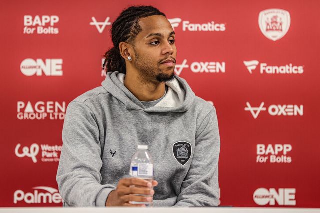 Amani Richards of Barnsley speaks in the post match press conference during the Sky Bet League One match Barnsley vs Blackpool at Oakwell, Barnsley, United Kingdom on 02 September 2026

(Photo by Alfie Cosgrove/News Images)
