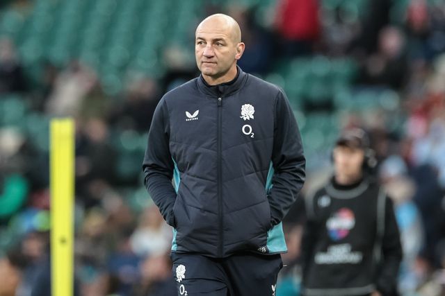 Steve Borthwick head coach of England in the pre-game warm up during the Quilter Nations Series 2025 match England vs Argentina at Allianz Stadium, Twickenham, United Kingdom, 23rd November 2025

(Photo by Mark Cosgrove/News Images)

*** GER AUT SUI OUT ***