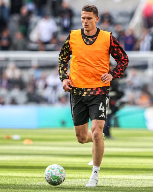 Sven Botman of Newcastle United in the pregame warmup session during the Premier League match Newcastle Untied vs West Ham United at St. James's Park, Newcastle, United Kingdom on 17 May 2026

(Photo by Alfie Cosgrove/News Images)