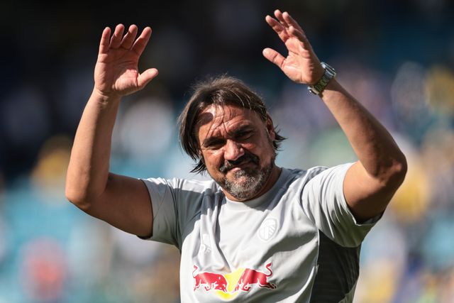 Daniel Farke manager of Leeds United acknowledges the fans after the final whistle during the Pre-season friendly match Leeds United vs Villarreal at Elland Road, Leeds, United Kingdom, 2nd August 2025

(Photo by Mark Cosgrove/News Images)