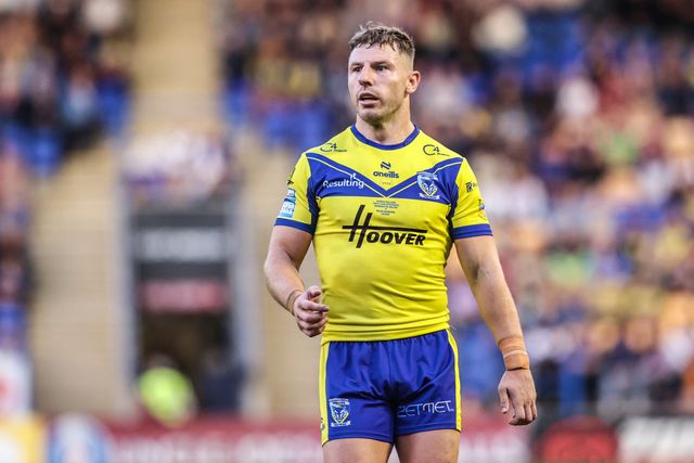 George Williams of Warrington Wolves during the Betfred Super League round 21 match Warrington Wolves vs Wigan Warriors at Halliwell Jones Stadium, Warrington, United Kingdom, 8th August 2025

(Photo by Alfie Cosgrove/News Images)