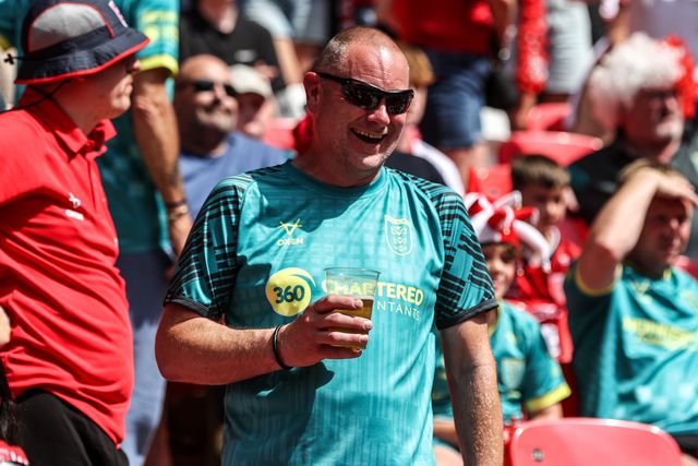 Hull KR fans during the Betfred Challenge Cup Final match Wigan Warriors vs Hull KR at Wembley Stadium, London, United Kingdom on 30 May 2026

(Photo by Alfie Cosgrove/News Images)