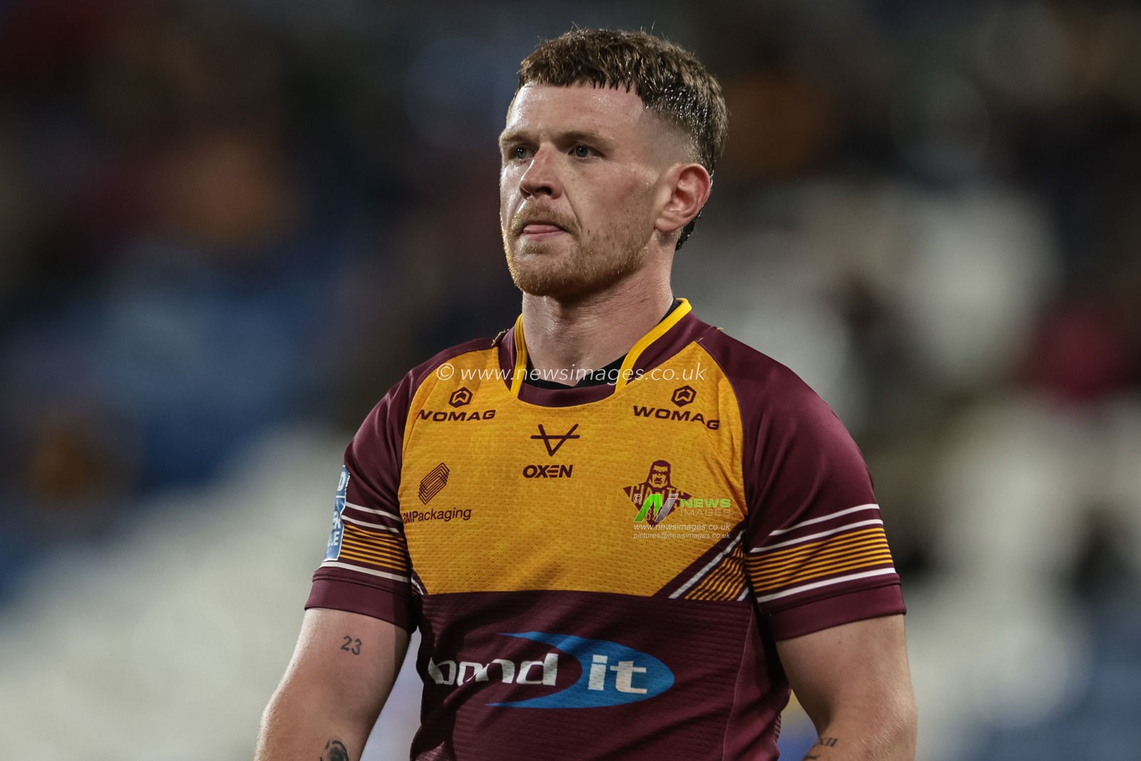 Oliver Russell of Huddersfield Giants during the Betfred Super League Round 25 match Huddersfield Giants vs Leeds Rhinos at Accu Stadium, Huddersfield, United Kingdom, 4th September 2025

(Photo by Mark Cosgrove/News Images)