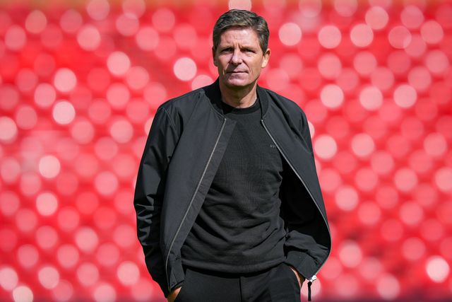 Nottingham Forest manager Oliver Glasner inspects the pitch prior to kick off during the Premier League match Nottingham Forest vs Tottenham Hotspur at City Ground, Nottingham, United Kingdom on 05 September 2026

(Photo by Maynard Manyowa/News Images)