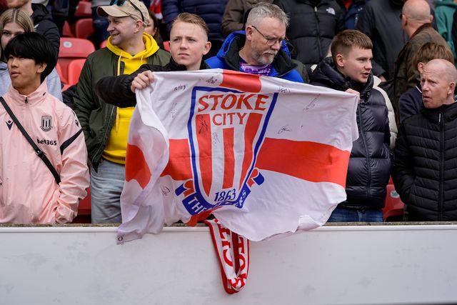 Stoke fans in the stands during the Sky Bet Championship match Stoke City vs Sheffield Wednesday at Bet365 Stadium, Stoke On Trent, United Kingdom on 03 April 2026

(Photo by Maynard Manyowa/News Images)