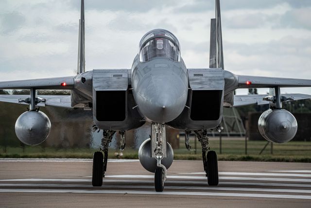 The Japan Air Self-Defense Force McDonnell Douglas F-15’s lands as JASDF successfully competes the first fighter aircraft deployment to Europe in its 71-year history, as they join the United Kingdom’s Royal Air Force as they arrive at RAF Coningsby as part of the "Atlantic Eagles" mission. This landmark achievement strengthens defence cooperation between the United Kingdom and Japan whilst demonstrating the interconnected nature of global security at RAF Coningsby, Coningsby, United Kingdom, 22nd September 2025

(Photo by Kurt Fairhurst/News Images)