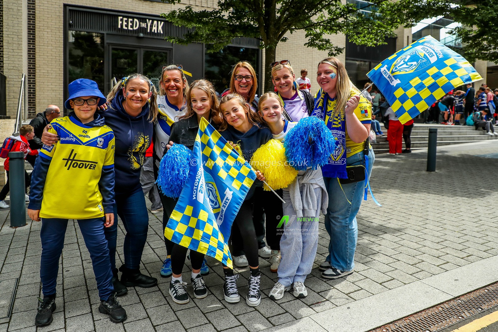 Fans arrive at Wembley Stadium prior to the Betfred Challenge Cup Final Warrington Wolves vs Hull KR at Wembley Stadium, London, United Kingdom, 7th June 2025

(Photo by Izzy Poles/News Images)