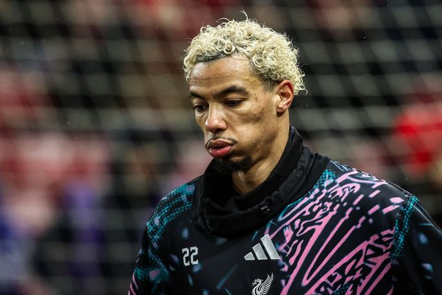 Hugo Ekitike of Liverpool in the pregame warmup session during the Premier League match Sunderland vs Liverpool at Stadium Of Light, Sunderland, United Kingdom on 11 February 2026

(Photo by Alfie Cosgrove/News Images)