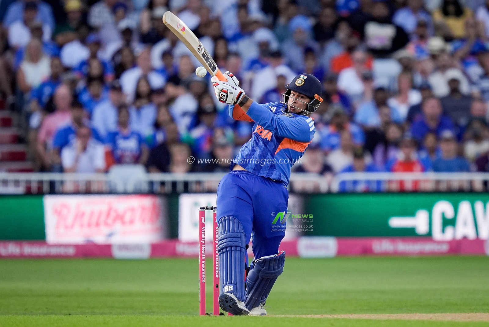 Vaibhav Sooryavanshi of India is dismissed by Jofra Archer of England caught by Jod Buttler of England during the Third Vitality T20 International match England vs India at Trent Bridge, Nottingham, United Kingdom on 07 July 2026

(Photo by Maynard Manyowa/News Images)