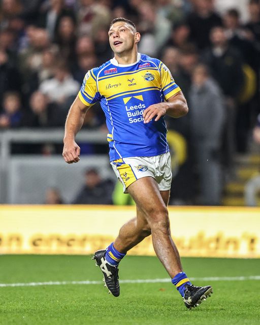 Ryan Hall of Leeds Rhinos during the Betfred Super League play-off Eliminator 2 match Leeds Rhinos vs St Helens at Headingley Stadium, Leeds, United Kingdom, 27th September 2025

(Photo by Alfie Cosgrove/News Images)