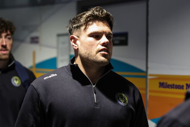 Joe Philbin of Warrington Wolves arrives during the Betfred Super League round 6 match Leeds Rhinos vs Warrington Wolves at AMT Headingley Stadium, Leeds, United Kingdom on 29 March 2026

(Photo by Mark Cosgrove/News Images)