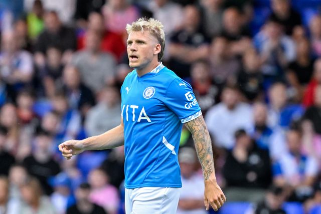 Will Collar of Stockport County during the Pre-season friendly match Stockport County vs Blackburn Rovers at Edgeley Park Stadium, Stockport, United Kingdom, 2nd August 2024

(Photo by Cody Froggatt/News Images)