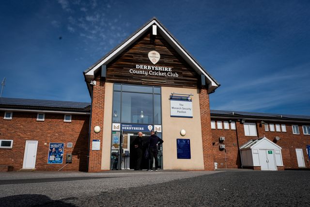 A general view of the main entrance at the ground during County Championship Division Two Derbyshire v Gloucestershire at The Central Co-Op County Ground, Derby, United Kingdom on 26 April 2026

(Photo by Maynard Manyowa/News Images)