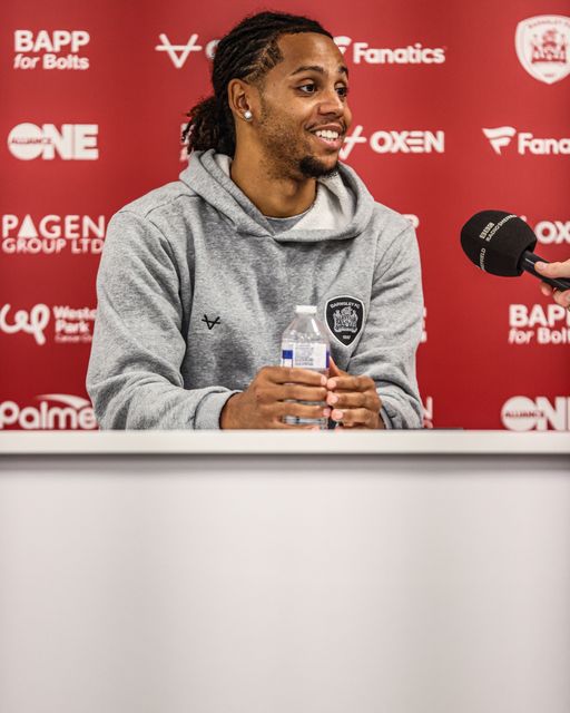 Amani Richards of Barnsley speaks in the post match press conference during the Sky Bet League One match Barnsley vs Blackpool at Oakwell, Barnsley, United Kingdom on 02 September 2026

(Photo by Alfie Cosgrove/News Images)