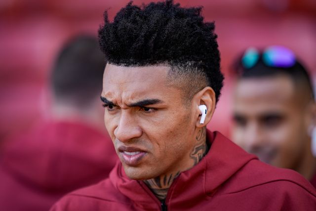 Igor Jesus of Nottingham Forest arrives at the stadium prior to kick off during the Premier League match Nottingham Forest vs Burnley at City Ground, Nottingham, United Kingdom on 19 April 2026

(Photo by Maynard Manyowa/News Images)