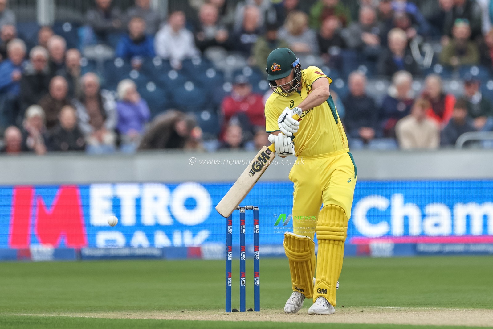 Matthew Short of Australia hits a four  during the Third Metro Bank One Day International match England vs Australia at The Seat Unique Riverside, Chester-le-street, United Kingdom, 24th September 2024

(Photo by Mark Cosgrove/News Images)