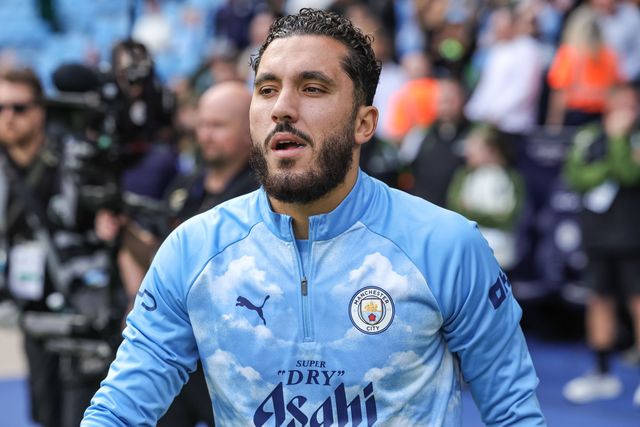 Rayan Cherki of Manchester City in the pregame warmup session during the Premier League match Manchester City vs Coventry City at Etihad Stadium, Manchester, United Kingdom on 05 September 2026

(Photo by Mark Cosgrove/News Images)