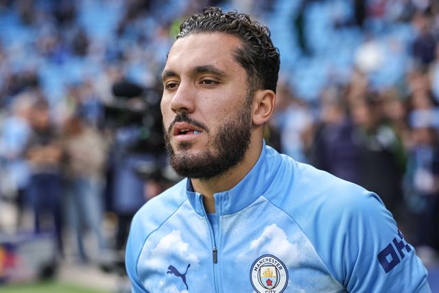 Rayan Cherki of Manchester City in the pregame warmup session during the Premier League match Manchester City vs Coventry City at Etihad Stadium, Manchester, United Kingdom on 05 September 2026

(Photo by Mark Cosgrove/News Images)