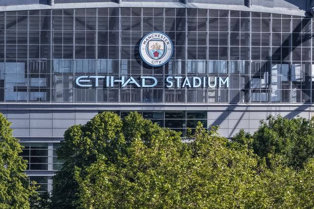 An aerial view op the Etihad Stadium during the Premier League match Manchester City vs Aston Villa at Etihad Stadium, Manchester, United Kingdom on 24 May 2026

(Photo by Mark Cosgrove/News Images)