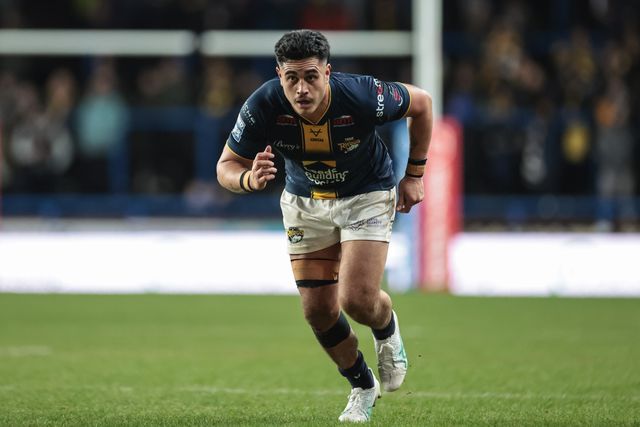 Keenan Palasia of Leeds Rhinos during the Betfred Super League Round 2 match Leeds Rhinos vs York Knights at AMT Headingley Stadium, Leeds, United Kingdom on 20 February 2026

(Photo by Mark Cosgrove/News Images)