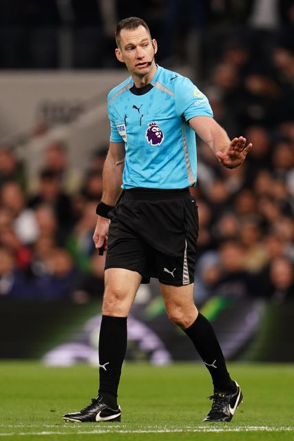 Referee Jarred Gillett during the Premier League match Tottenham Hotspur vs Leeds United at Tottenham Hotspur Stadium, London, United Kingdom on 11 May 2026

(Photo by Harvey Murphy/News Images)