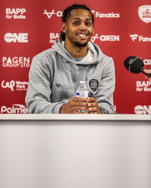Amani Richards of Barnsley speaks in the post match press conference during the Sky Bet League One match Barnsley vs Blackpool at Oakwell, Barnsley, United Kingdom on 02 September 2026

(Photo by Alfie Cosgrove/News Images)