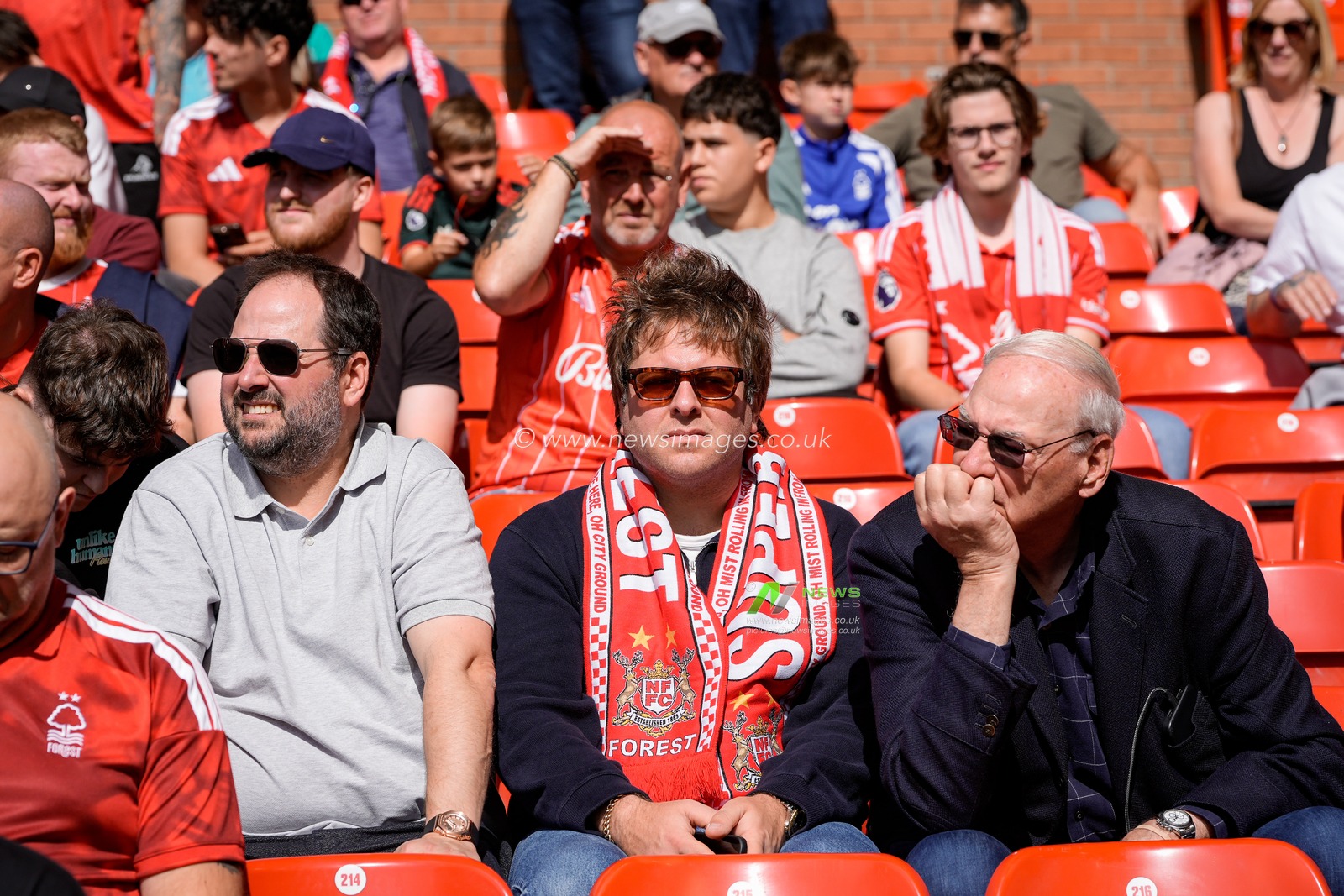 Forest fans int he stands during the Premier League match Nottingham Forest vs Tottenham Hotspur at City Ground, Nottingham, United Kingdom on 05 September 2026

(Photo by Maynard Manyowa/News Images)