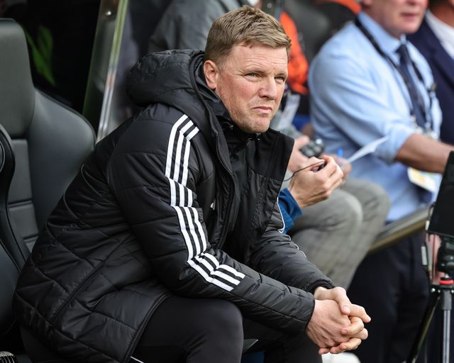 Eddie Howe manager of Newcastle United looks on during the Premier League match Newcastle Untied vs Bournemouth at St. James's Park, Newcastle, United Kingdom on 18 April 2026

(Photo by Mark Cosgrove/News Images)