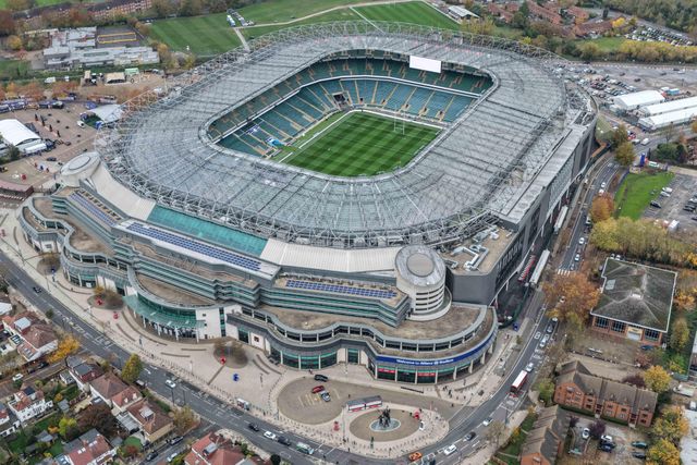 A general aerial view of The Allianz Stadium ahead of the Quilter Nations Series 2025 match England vs Fiji at Allianz Stadium, Twickenham, United Kingdom, 8th November 2025

(Photo by Mark Cosgrove/News Images)

*** GER AUT SUI OUT ***