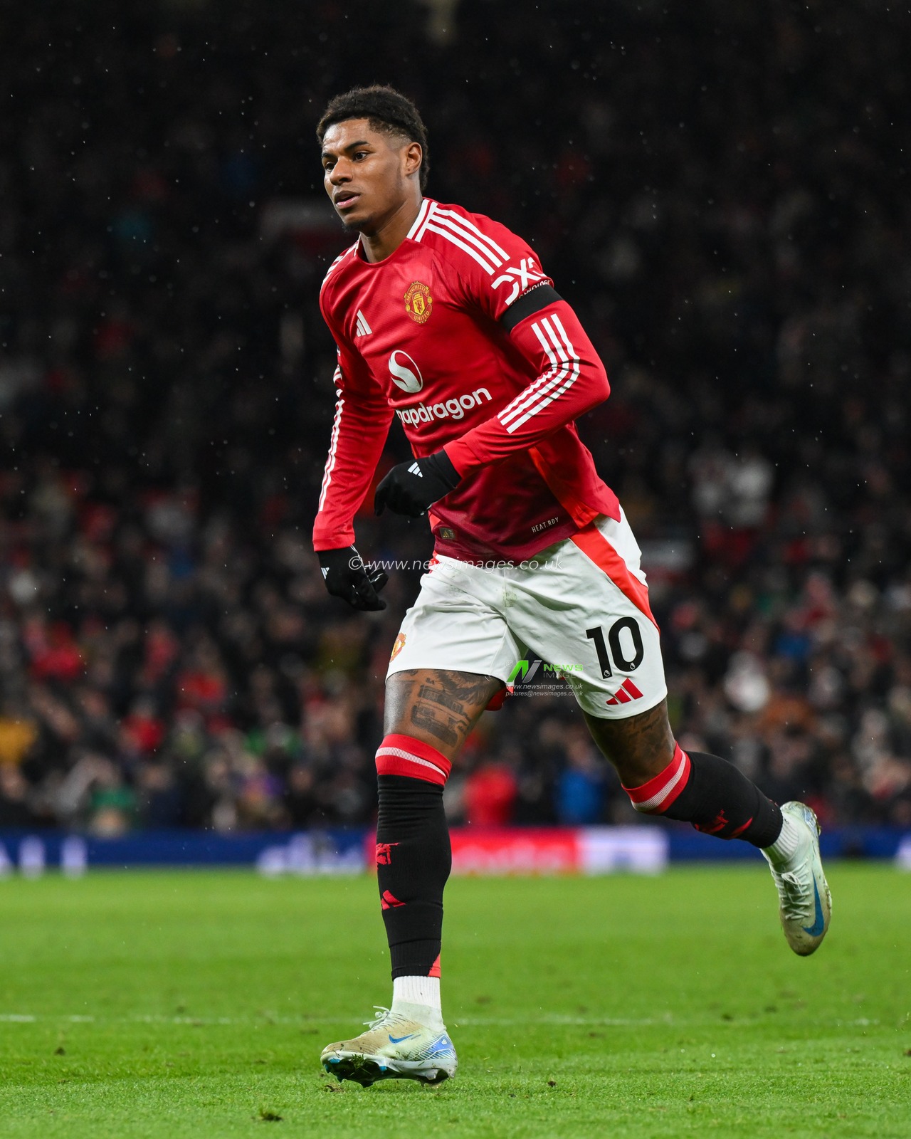 Marcus Rashford of Manchester United in action during the Premier League match Manchester United vs Nottingham Forest at Old Trafford, Manchester, United Kingdom, 7th December 2024

(Photo by Craig Thomas/News Images)