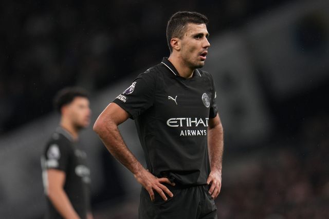 Rodri of Manchester City during the Premier League match Tottenham Hotspur vs Manchester City at Tottenham Hotspur Stadium, London, United Kingdom, 1st February 2026

(Photo by Harvey Murphy/News Images)