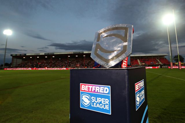 The League Leaders Shield before the Betfred Super League round 27 match Hull KR vs Warrington Wolves at Sewell Group Craven Park, Kingston upon Hull, United Kingdom, 18th September 2025(Photo by Sam Eaden/News Images)