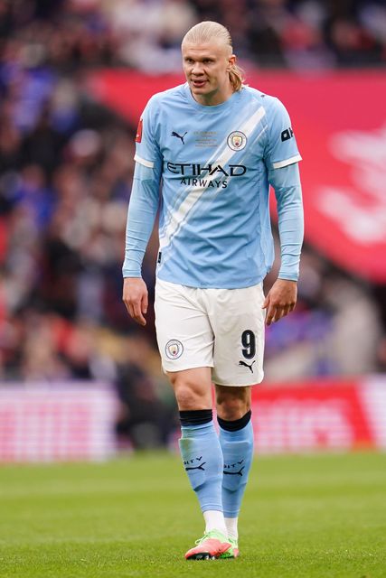 Erling Haaland of Manchester City during the Emirates FA Cup Final match Chelsea vs Manchester City at Wembley Stadium, London, United Kingdom on 16 May 2026

(Photo by Harvey Murphy/News Images)