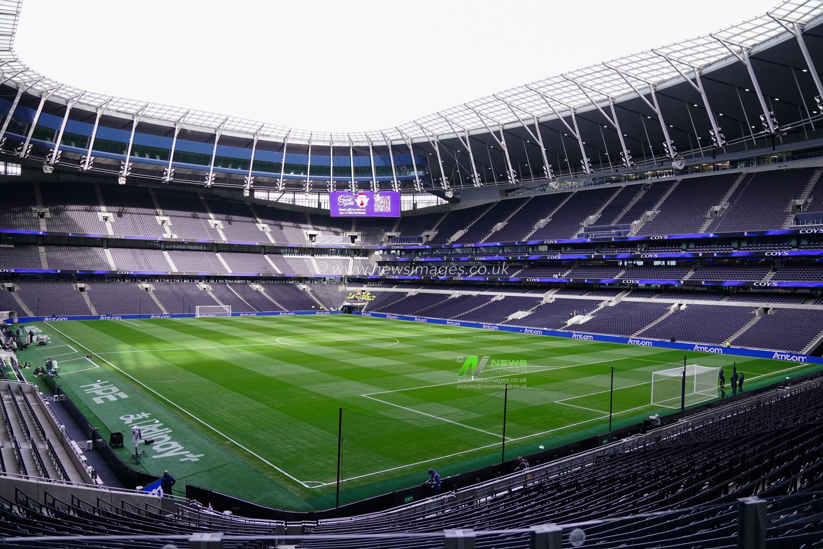 General view of the Tottenham Hotspur stadium ahead of the Premier League match Tottenham Hotspur vs Brentford at Tottenham Hotspur Stadium, London, United Kingdom, 6th December 2025

(Photo by Harvey Murphy/News Images)

*** GER AUT SUI OUT ***
