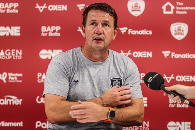 Daniel Stendel manager of Barnsley speaks in the post match press conference during the Sky Bet League One match Barnsley vs Blackpool at Oakwell, Barnsley, United Kingdom on 02 September 2026

(Photo by Alfie Cosgrove/News Images)