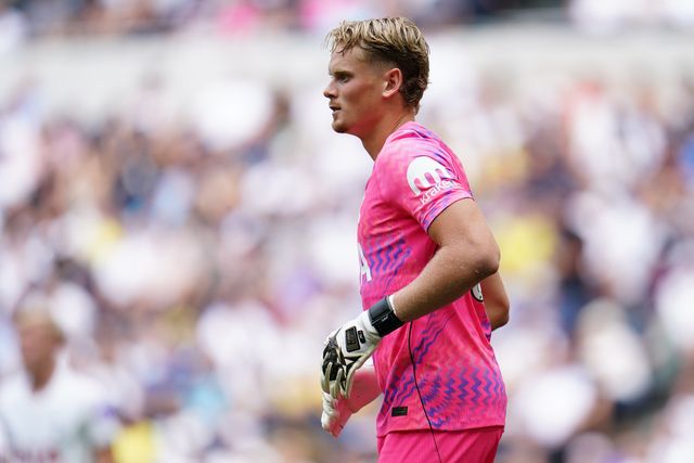 Tottenham Hotspur goalkeeper Antonin Kinsky during the pre-season friendly match Tottenham Hotspur vs Hoffenheim at Tottenham Hotspur Stadium, London, United Kingdom on 15 August 2026

(Photo by Harvey Murphy/News Images)