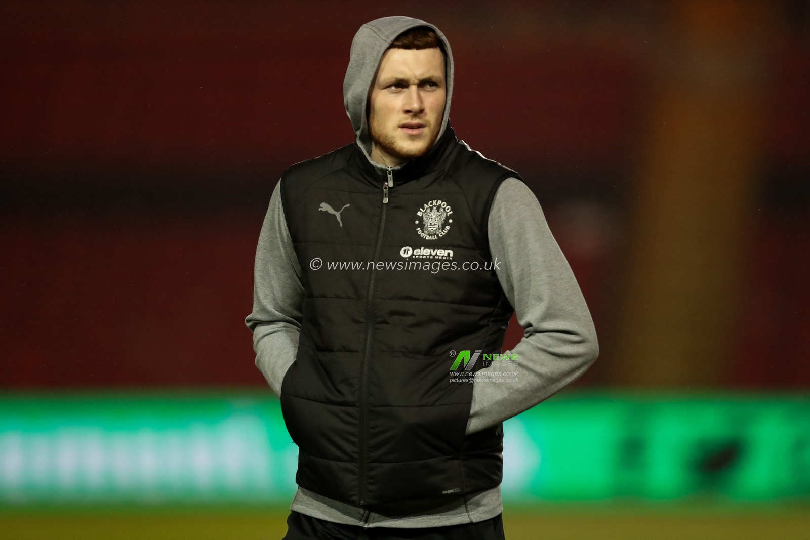 Sonny Carey of Blackpool arrives at Gelder Group Sincil Bank Stadium prior to the Sky Bet League 1 match Lincoln City vs Blackpool at Gelder Group Sincil Bank Stadium, Lincoln, United Kingdom, 28th January 2025

(Photo by Izzy Poles/News Images)