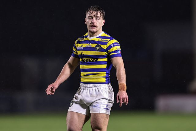 Leon Hayes of Warrington Wolves during the Pre Season match Warrington Wolves vs Leigh Leopards at Halliwell Jones Stadium, Warrington, United Kingdom, 30th January 2026

(Photo by Mark Cosgrove/News Images)