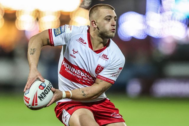 Mikey Lewis of Hull KR during the Betfred Super League round 6 match Hull KR vs St Helens at Sewell Group Craven Park, Hull, United Kingdom on 27 March 2026

(Photo by Alfie Cosgrove/News Images)