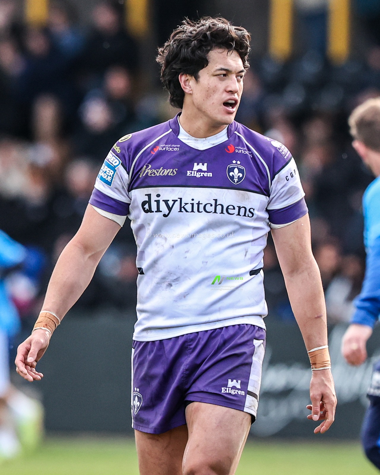 Isaiah Vagana of Wakefield Trinity during the Betfred Super League round 7 match Castleford Tigers vs Wakefield Trinity at OneBore Stadium, Castleford, Untied Kingdom on 05 April 2026

(Photo by Alfie Cosgrove/News Images)
